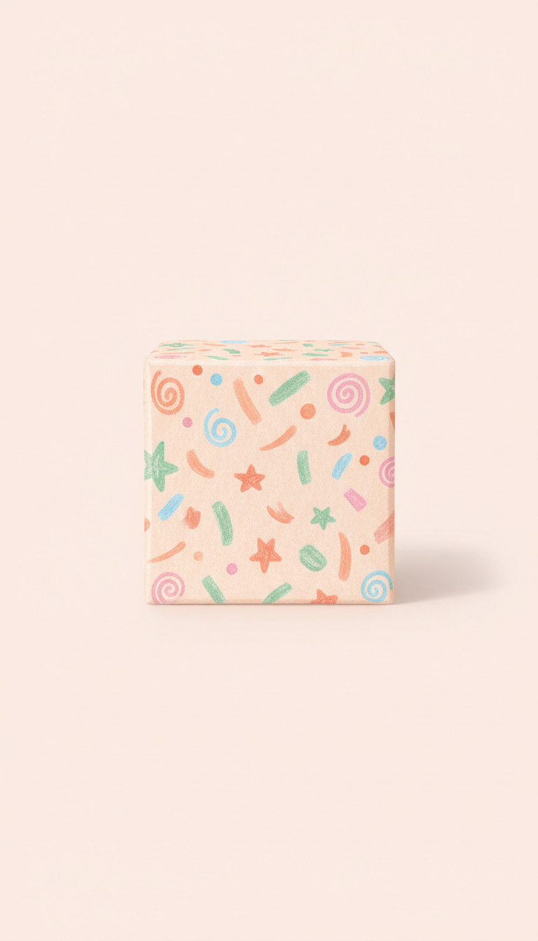 Celebration Gift Box with Hand Illustrations